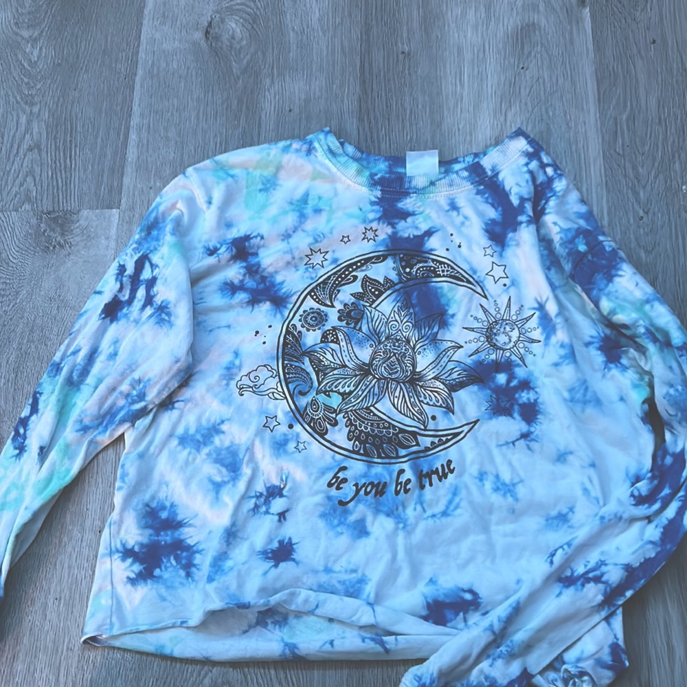 a cropped shirt